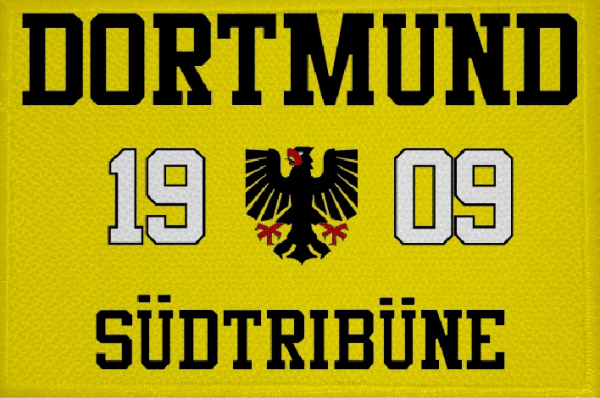 Aufnäher Patch Dortmund 1909 Südtribüne Aufbügler Fahne Flagge