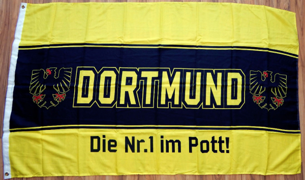 Flagge Fahne Dortmund die Nr 1 im Pott Fanflagge