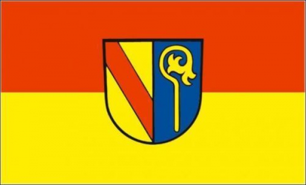 Flagge Fahne Durmersheim 30x45 cm Stockflagge Hohlsaum