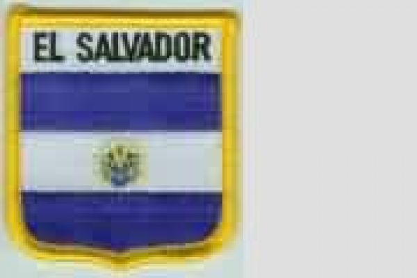 Aufnäher El Salvador Schrift oben