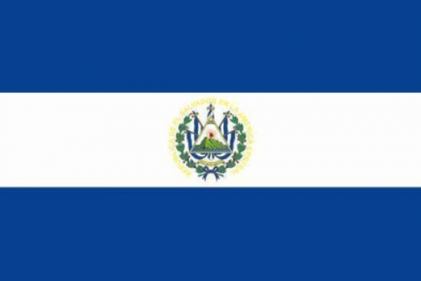 Flagge Fahne El Salvador 30x45 cm Stockflagge Hohlsaum