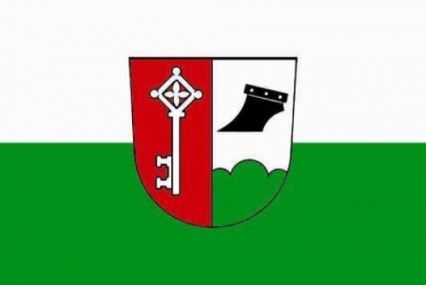 Tischflagge Erlbach Oberbayern 10x15cm mit Ständer Tischfahne Miniflagge