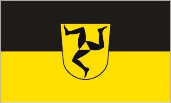 Tischflagge Füssen 10x15cm mit Ständer Tischfahne Miniflagge