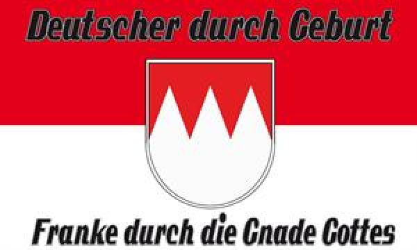 Flagge Fahne Franke durch die Gnade Gottes 90x150 cm