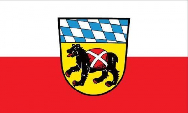 Tischflagge Freising 10x15cm mit Ständer Tischfahne Miniflagge