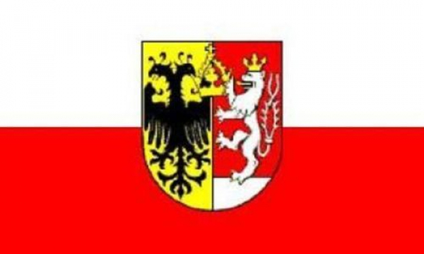 Tischflagge Görlitz 10x15cm mit Ständer Tischfahne Miniflagge