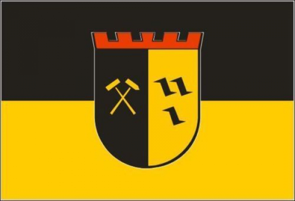 Tischflagge Gladbeck 10x15cm mit Ständer Tischfahne Miniflagge