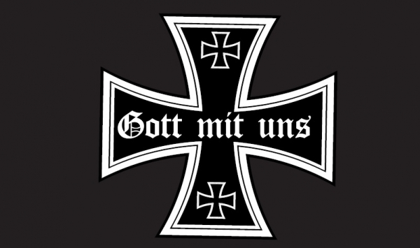 Flagge Fahne Gott mit uns Eisernes Kreuz