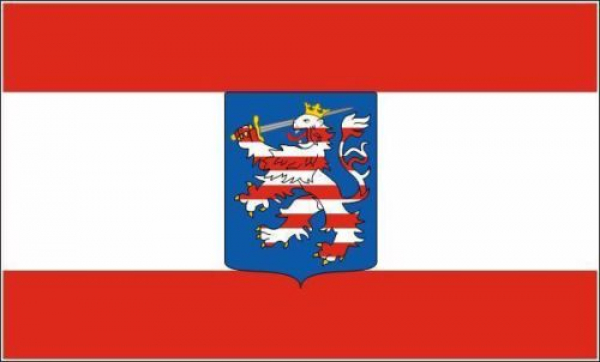 Tischflagge Großherzogtum Hessen 10x15cm mit Ständer Tischfahne Miniflagge