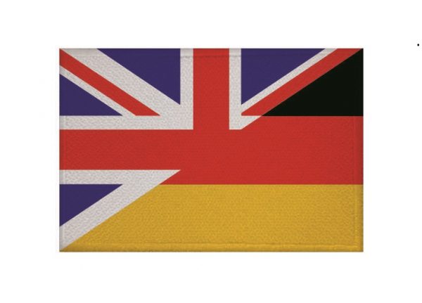 Aufnäher Patch Freundschaft Grossbritannien-Deutschland Aufbügler Fahne Flagge