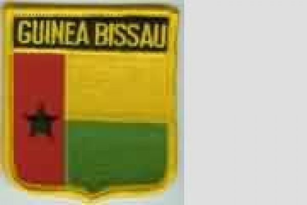 Aufnäher Guinea Bissau Schrift oben