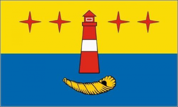 Tischflagge Hörnum auf Sylt 10x15cm mit Ständer Tischfahne Miniflagge