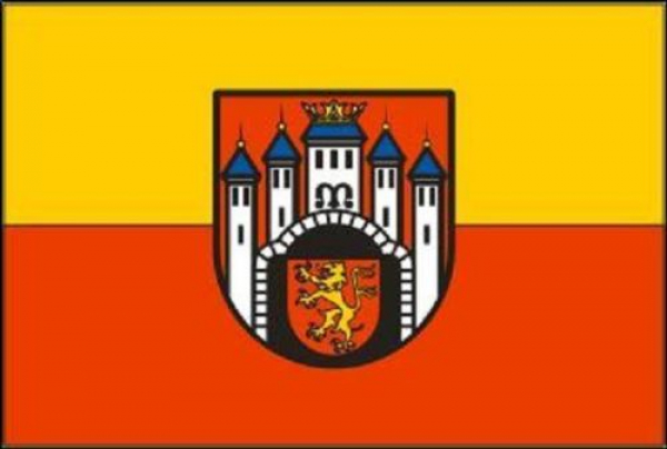 Tischflagge Hannoversch Münden 10x15cm mit Ständer Tischfahne Miniflagge