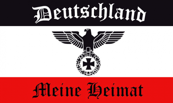 Flaggenparadies - Riesen Flagge Fahne Deutschland Meine Heimat Reichsadler  Deutsches Reich Wehrmacht
