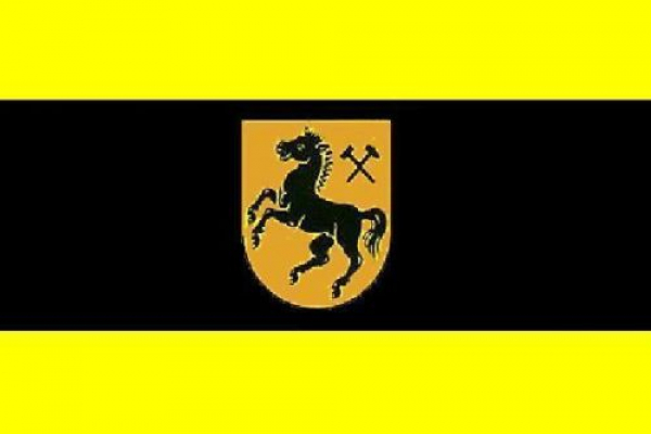 Tischflagge Herne 10x15cm mit Ständer Tischfahne Miniflagge