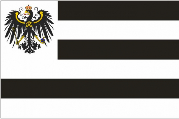 Flagge Fahne Hohenzollern mit Wappen 90x150 cm