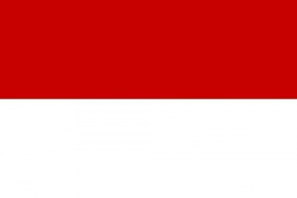 Tischflagge Indonesien 10x15cm mit Ständer Tischfahne Miniflagge