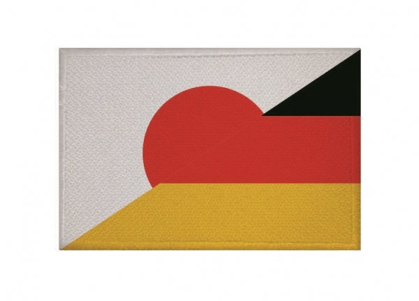 Aufnäher Patch Freundschaft Japan-Deutschland Aufbügler Fahne Flagge