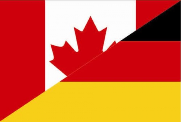 Flagge Fahne Kanada-Deutschland Freundschaftsfahne 90x60 cm *P