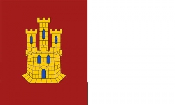 Flagge Fahne Kastilla la Mancha 30x45 cm Stockflagge Hohlsaum