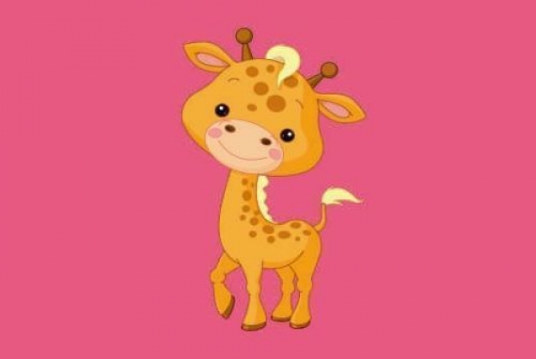 Flagge Fahne Kindergiraffe rosa 90x60 cm *P