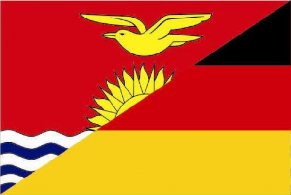 Flagge Fahne Kiribati-Deutschland Freundschaftsfahne 90x60 cm *P