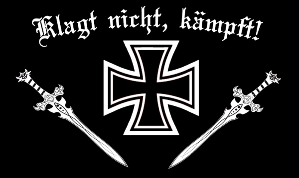 Flagge Fahne Klagt nicht kämpft Eisernes Kreuz