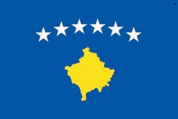 Tischflagge Kosovo 10x15cm mit Ständer Tischfahne Miniflagge