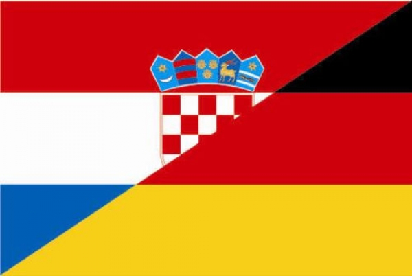 Flagge Fahne Kroatien-Deutschland Freundschaftsfahne 90x60 cm *P