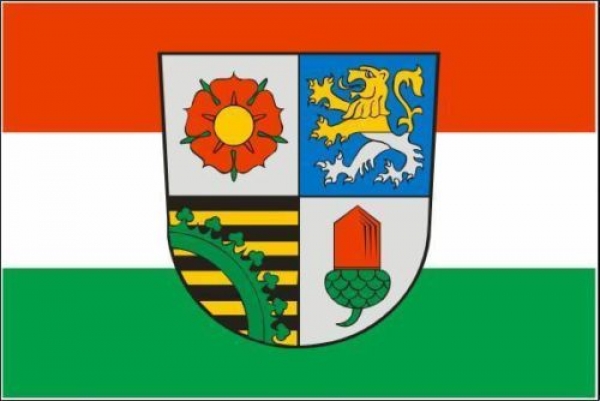 Tischflagge Landkreis Altenburger Land 10x15cm mit Ständer Tischfahne Miniflagge