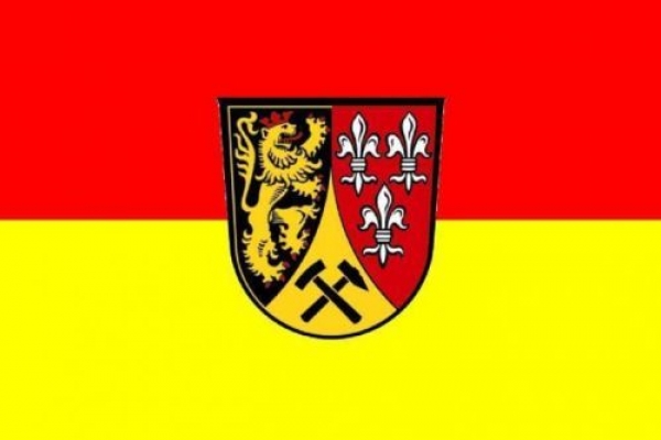 Tischflagge Landkreis Amberg Sulzbach 10x15cm mit Ständer Tischfahne Miniflagge