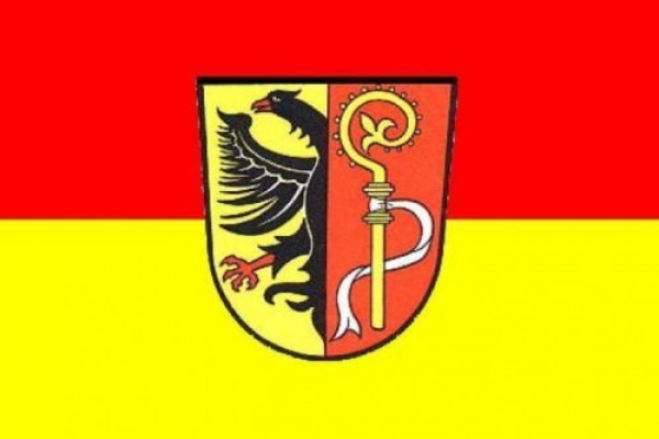 Tischflagge Landkreis Biberach 10x15cm mit Ständer Tischfahne Miniflagge