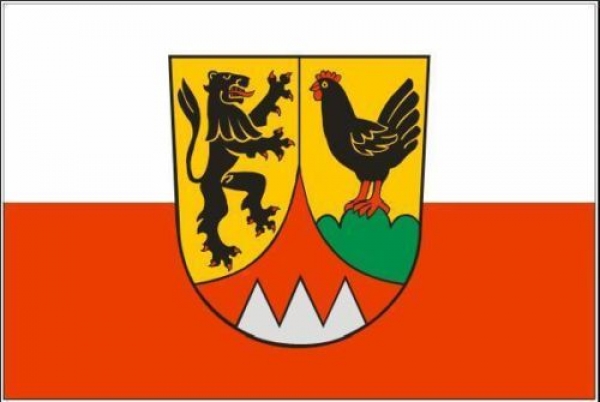 Tischflagge Landkreis Hildburghausen 10x15cm mit Ständer Tischfahne Miniflagge