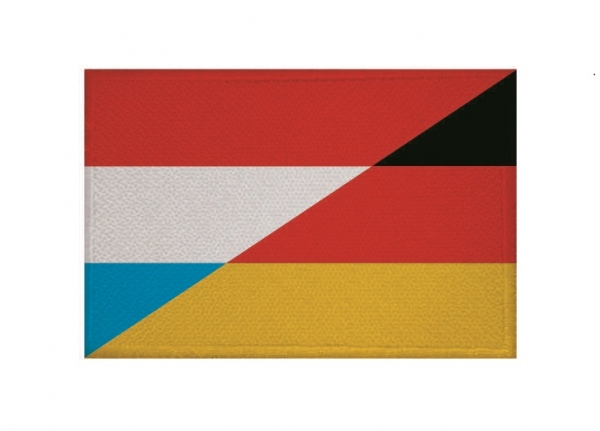 Aufnäher Patch Freundschaft Luxemburg-Deutschland Aufbügler Fahne Flagge