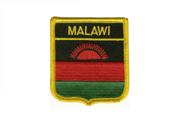 Aufnäher Malawi Schrift oben