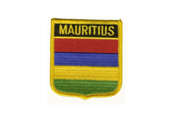 Aufnäher Mauritius Schrift oben