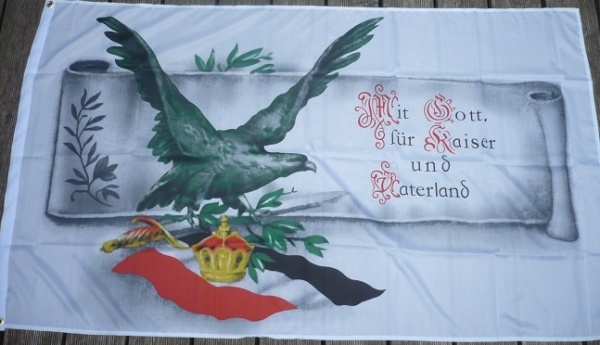 Flagge Fahne Mit Gott Für Kaiser und Vaterland 90x150cm