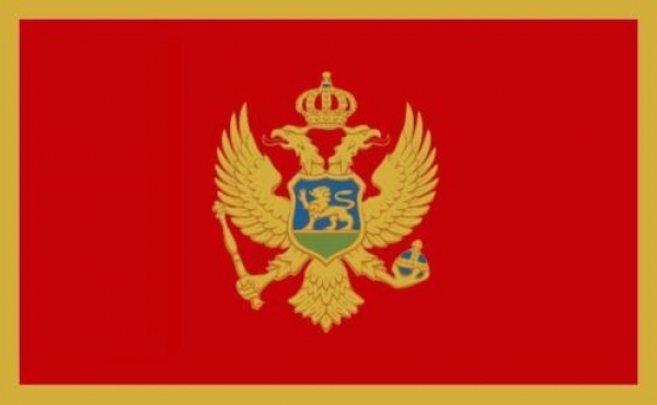 Tischflagge Montenegro 10x15cm mit Ständer Tischfahne Miniflagge