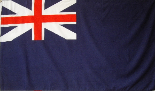 Flagge Fahne Großbritannien Naval Blue Ensign 1707-1801