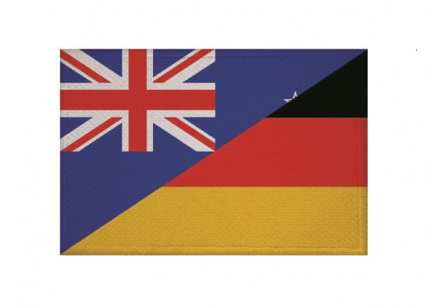 Aufnäher Patch Freundschaft Neuseeland-Deutschland Aufbügler Fahne Flagge