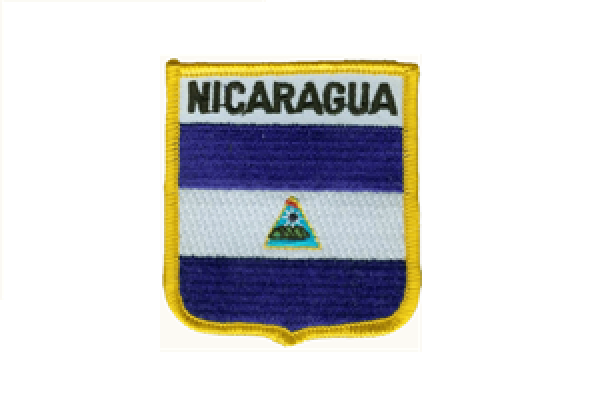 Aufnäher Nicaragua Schrift oben