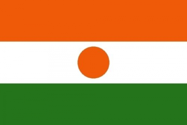 Tischflagge Niger 10x15cm mit Ständer Tischfahne Miniflagge