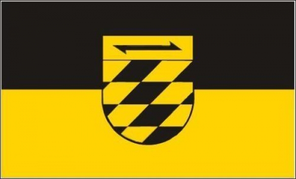 Tischflagge Oberndorf am Neckar 10x15cm mit Ständer Tischfahne Miniflagge