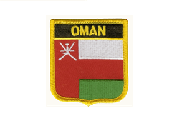 Aufnäher Oman Schrift oben