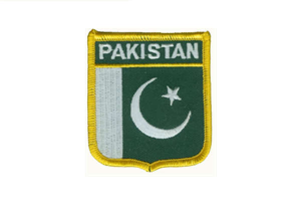 Aufnäher Pakistan Schrift oben