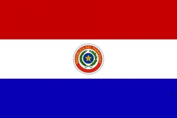 Tischflagge Paraguay 10x15cm mit Ständer Tischfahne Miniflagge