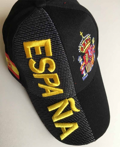 Baseballcap Spanien schwarz Espania